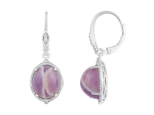 18K Chalcedony Earrings