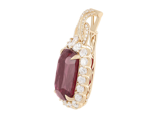 18K Rubellite Necklace