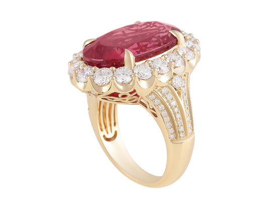18K Rubellite Ring