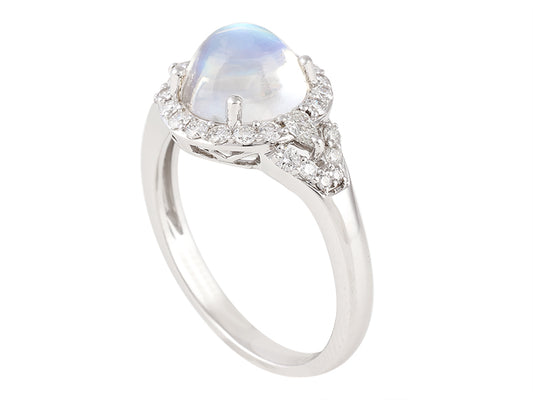 18K Moonstone Ring