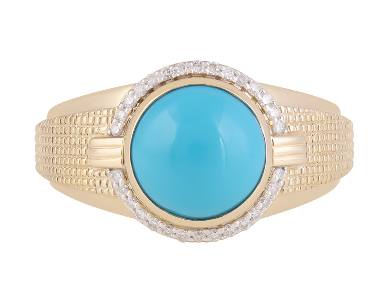 14K Sleeping Beauty Turquoise Ring