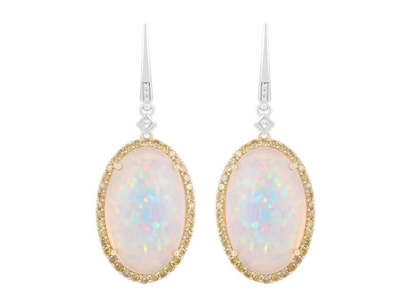 18K Opal Earrings