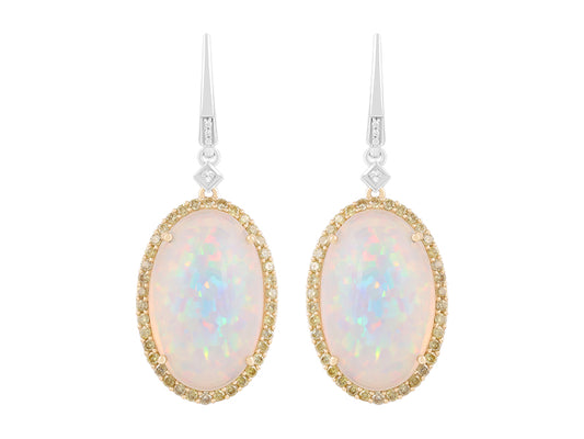 18K Opal Earrings