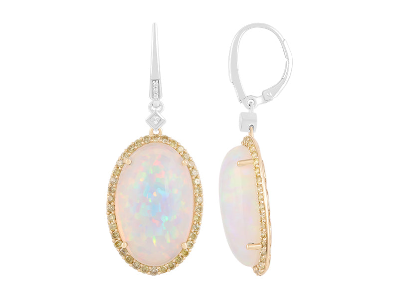 18K Opal Earrings
