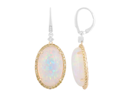 18K Opal Earrings
