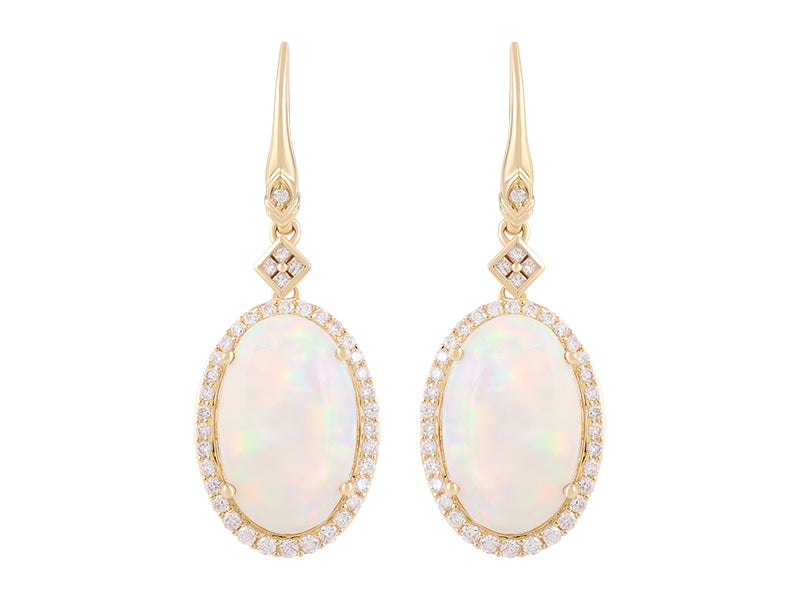 18K Opal Earrings