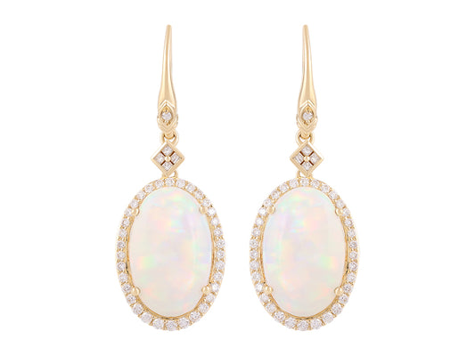 18K Opal Earrings