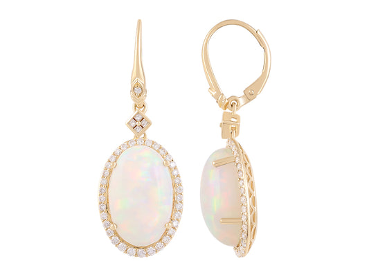 18K Opal Earrings