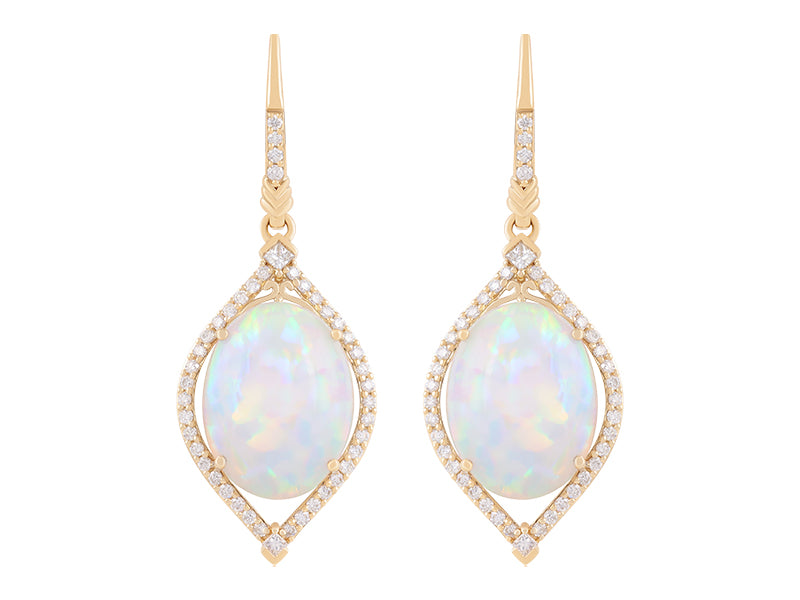 18K Opal Earrings