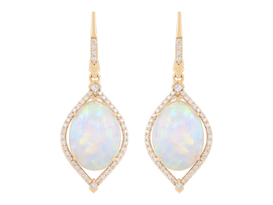 18K Opal Earrings