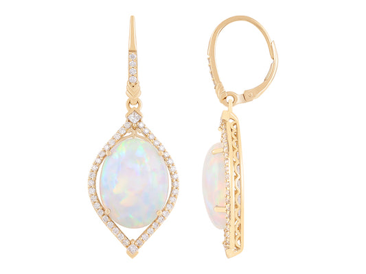 18K Opal Earrings