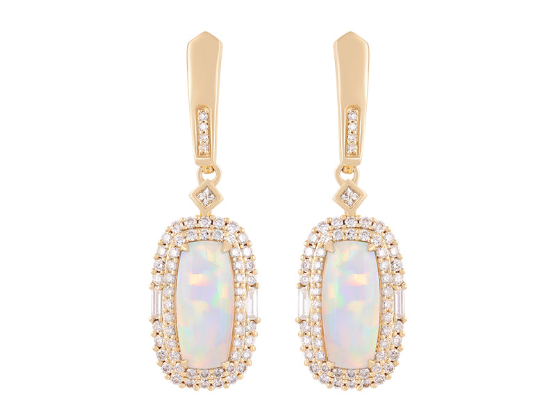 18K Opal Earrings