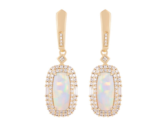 18K Opal Earrings