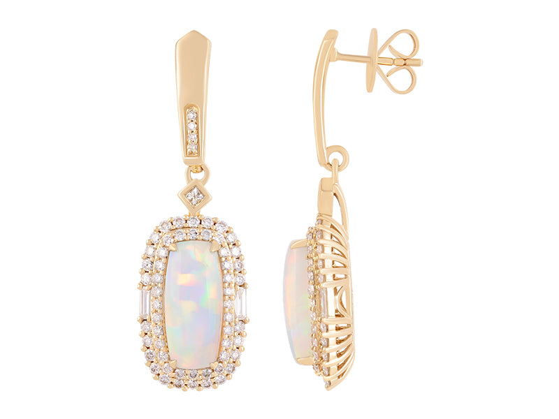 18K Opal Earrings