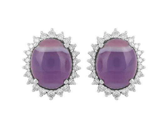 18K Chalcedony Earrings