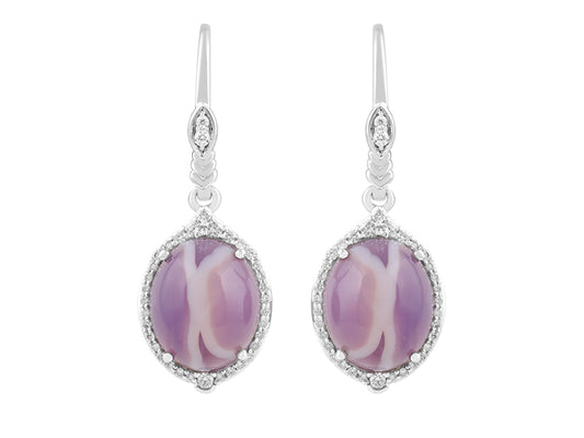 18K Chalcedony Earrings