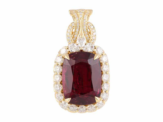 18K Rubellite Necklace