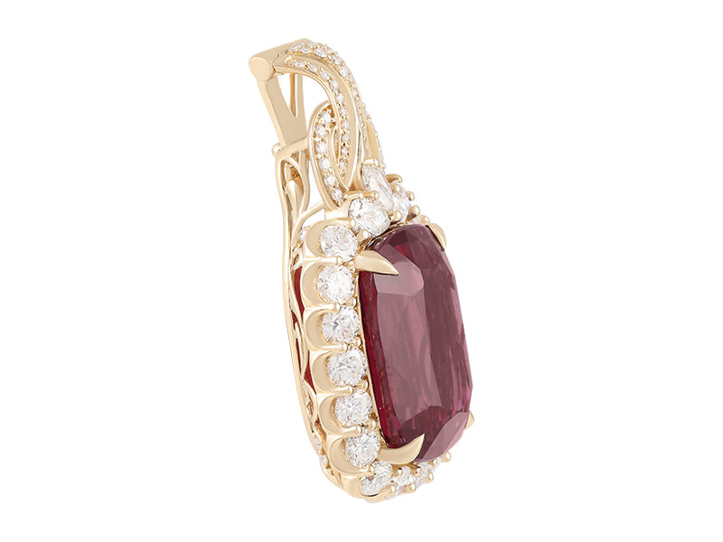 18K Rubellite Necklace