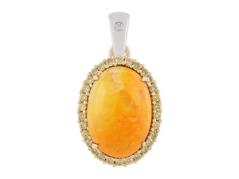 18K Bumble Bee Jasper Necklace