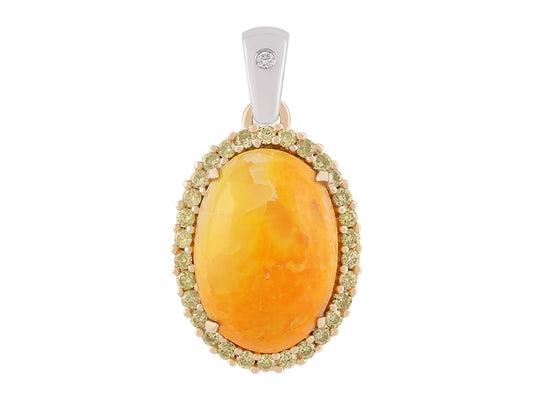 18K Bumble Bee Jasper Necklace
