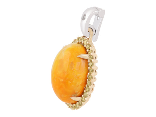 18K Bumble Bee Jasper Necklace
