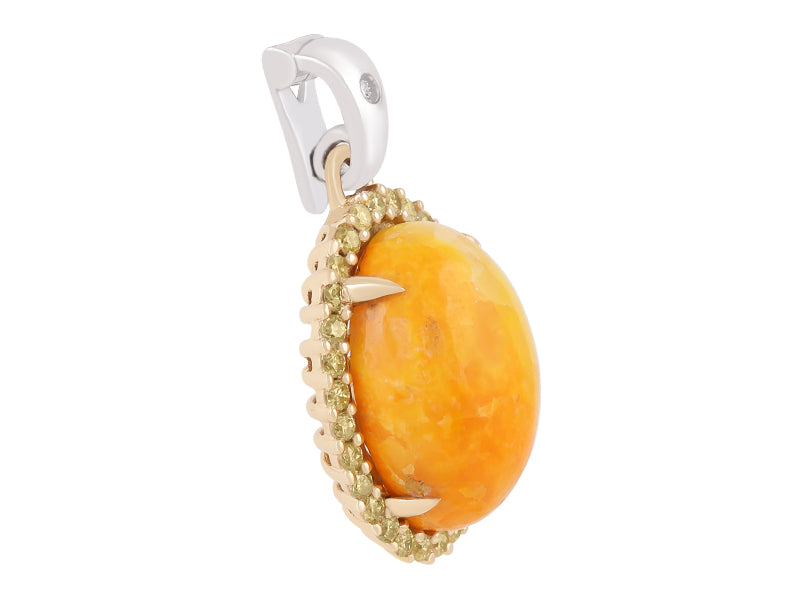 18K Bumble Bee Jasper Necklace