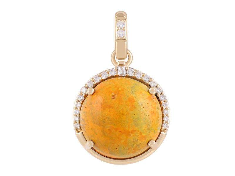 18K Bumble Bee Jasper Necklace
