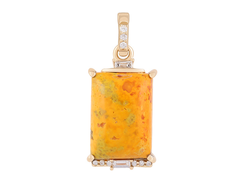 18K Bumble Bee Jasper Necklace