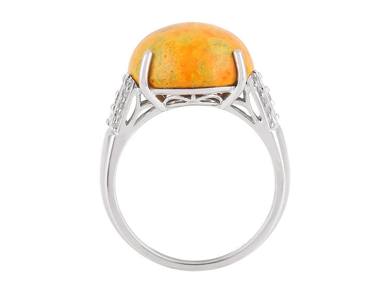 18K Bumble Bee Jasper Ring