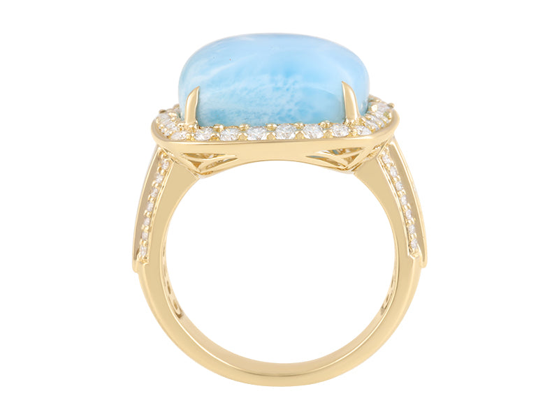 18K Larimar Ring