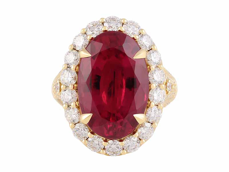 18K Rubellite Ring