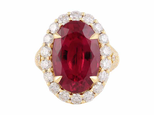 18K Rubellite Ring