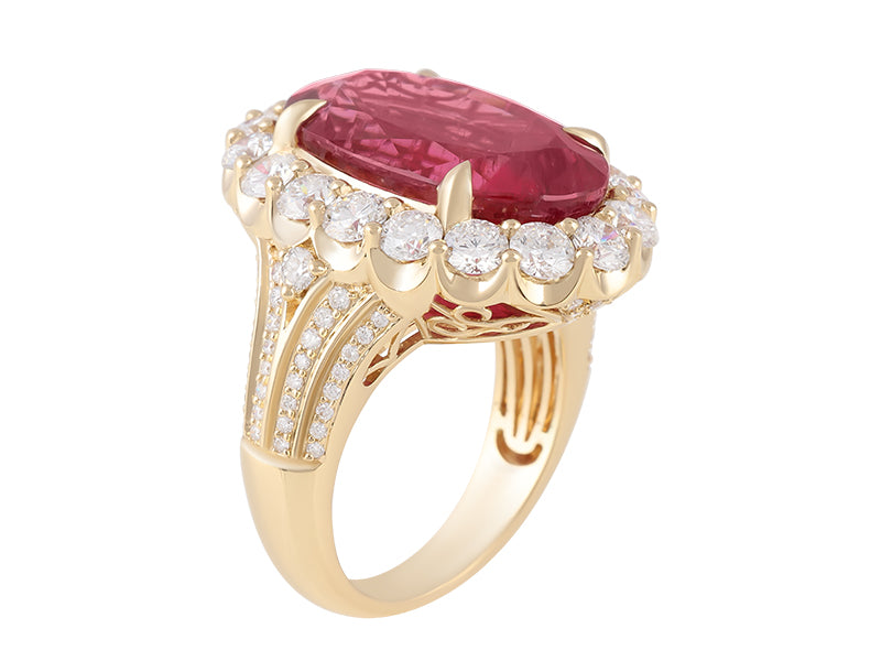 18K Rubellite Ring