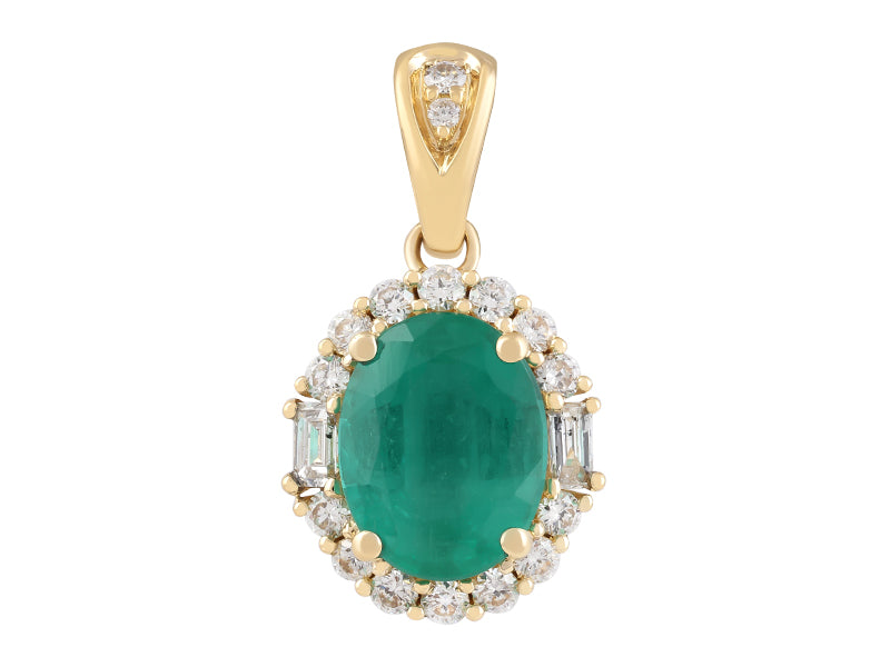 18K Emerald Necklace
