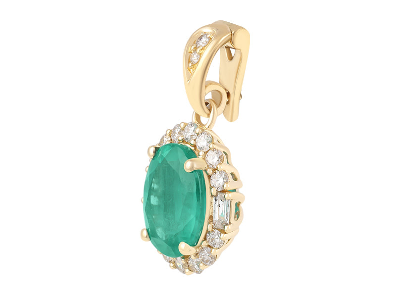 18K Emerald Necklace