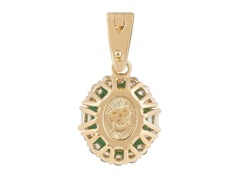 18K Emerald Necklace