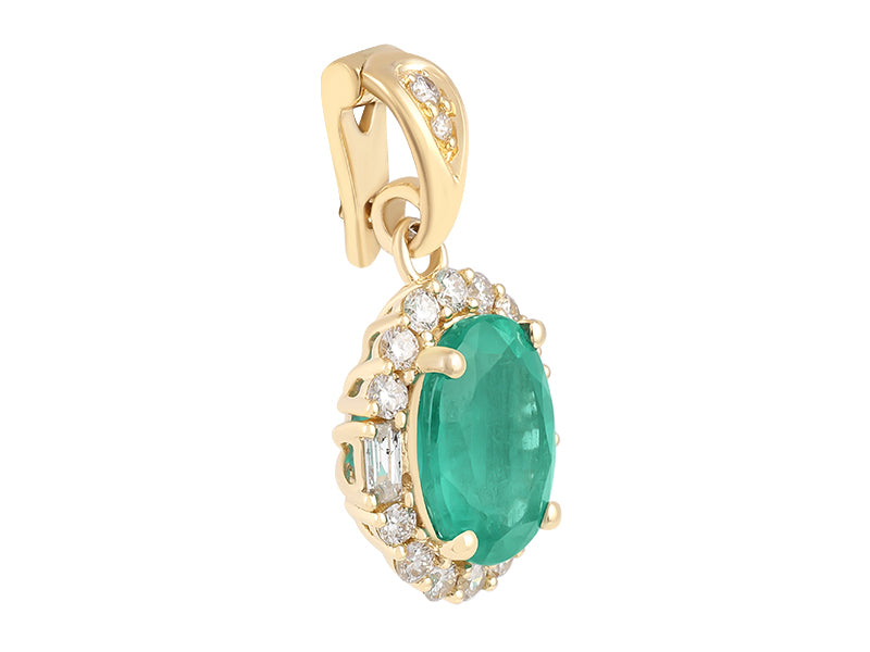 18K Emerald Necklace