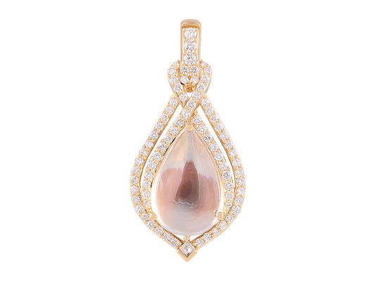 18K Moonstone Necklace