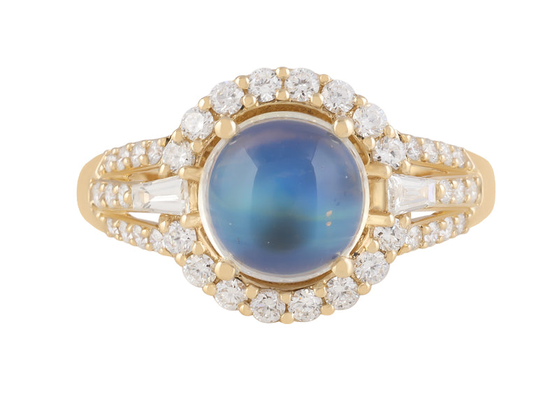 18K Moonstone Ring