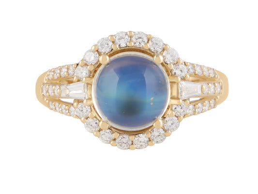 18K Moonstone Ring