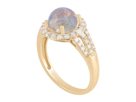 18K Moonstone Ring