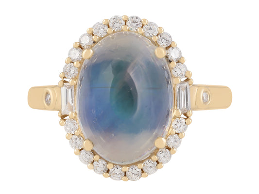 18K Moonstone Ring