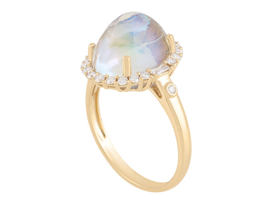 18K Moonstone Ring