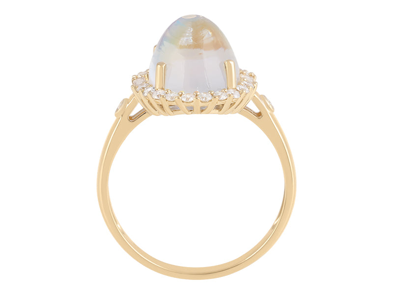 18K Moonstone Ring