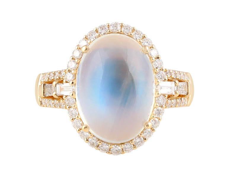 18K Moonstone Ring