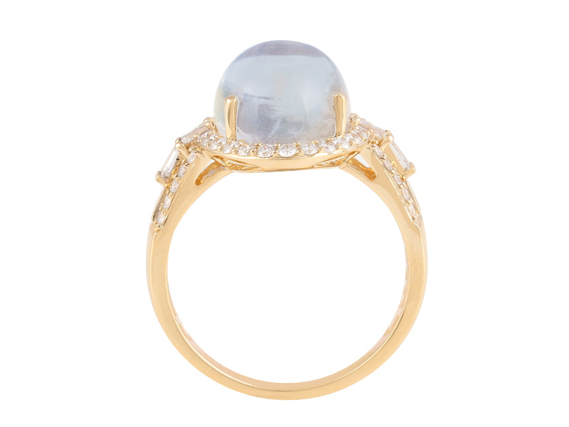 18K Moonstone Ring