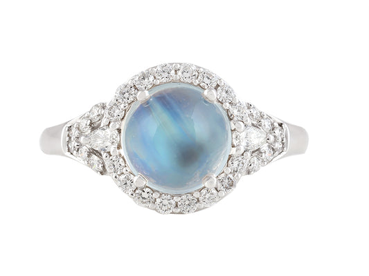 18K Moonstone Ring
