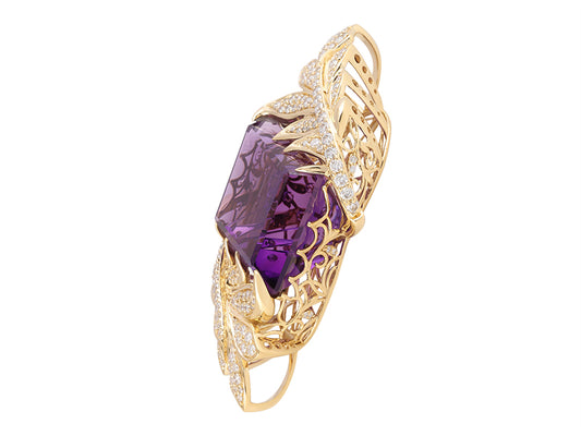 18K Amethyst Necklace