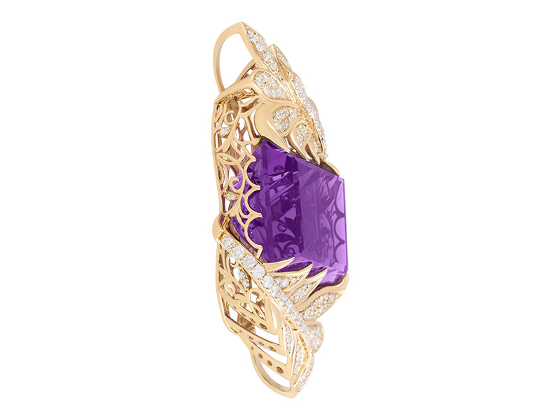 18K Amethyst Necklace