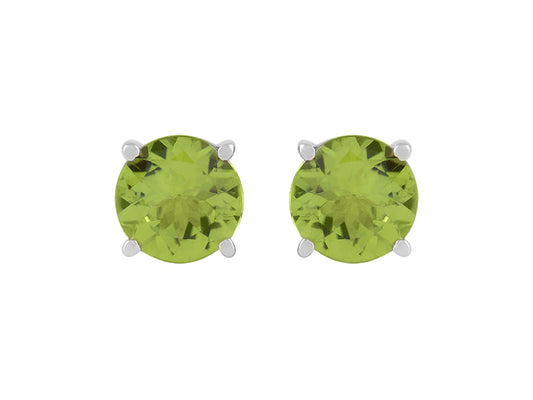 14K WG Peridot Earrings